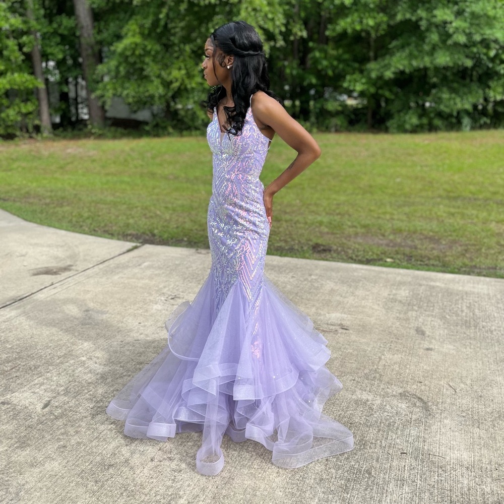 Purple prom dress